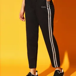 clothina Women Solid Grey Track Pants image 1