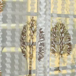 keshav fab 274 cm (9 ft) Net Transparent Long Door Curtain (Pack Of 2) image 3