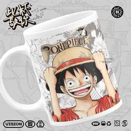 urchin Luffy Coffee mug, Luffy, Anime mug, One piece mug 26 Ceramic Coffee Mug-picture-26