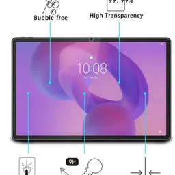COVER CAPITAL Tempered Glass Guard for Lenovo Idea Tab 5G image 2