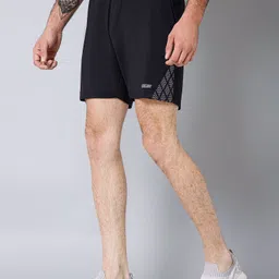 cantabil Solid Men Black Sports Shorts image 2