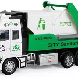 nijek store Friction Powered Sanitation Truck Construction Toy Pull Back Vehicle for Kids-picture-31