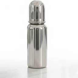 Pure Stainless Steel Baby Bottle -240 ML, BPA-Free, Leak-Proof New Born Flow Nipple-image-6