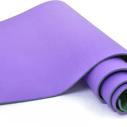 bionfit EVA +TPE Yoga Mat for Gym Workout & Exercise for Men and Women with bag Purple 6 mm Yoga Mat-picture-27