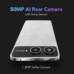 lava Blaze AMOLED 2 5G (Feather White, 128 GB) image 2