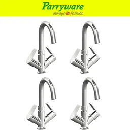 Praseo Center Hole Basin Mixer Tap for hot and cold water set of 4 pic 376 Dual Handle Deck Mounted Faucet for Wash Basin Basin Mixer Faucet-image-82