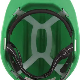 karam 521 Mint Green Safety Helmet with Adjustable Chin Strap & Rachet Type Adjustment Construction Helmet image 5