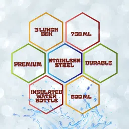 adi lunch box and bottle 3 Containers Lunch Box image 3