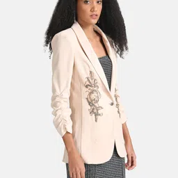 Women Floral Print Single Breasted Party Blazer-image-20