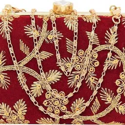 baberwal enterprises Casual, Formal, Party, Sports Maroon Clutch-picture-24