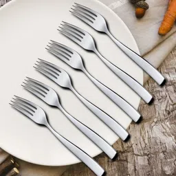 Arscart Stainless Steel Baby Fork, Dinner Fork, Fruit Fork, Salad Fork Set-picture-47