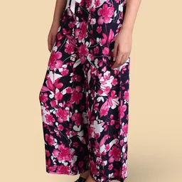 bamboo breeze Women Flared Multicolor Viscose Rayon Trousers image 2