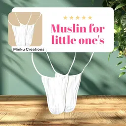 minku creations 5-Layer Organic Muslin Nappy–Ultra-Soft,Reusable & Breathable Baby Cloth Diaper image 5