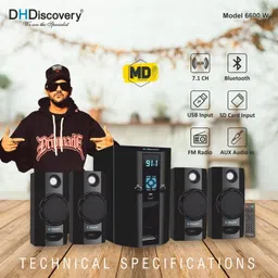 DH Discovery DH6600W 150 W Bluetooth Home Theatre image 2