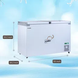 rockwell 395 L Double Door Standard Deep Freezer image 3