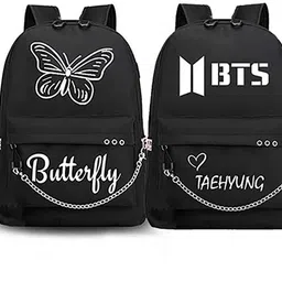 kausbabi Small 15 L Backpack Elegant Butterfly Design College Backpack for Women-picture-44