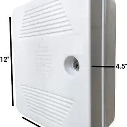 electra zone DVR/Server/Network Cabinet Box/Rack for CCTV DVR/NVR/POE With 3 Power Socket. Plastic Wall Shelf image 3