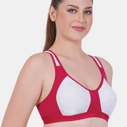 Reveira Pack Of 2 Full Coverage Non Padded Dry Fit Sports Bra With All Day Comfort image 3