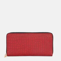 Bagsy Malone Red Textured Purse Clutch-picture-13