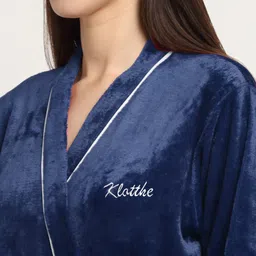 KLOTTHE Wool Bath Robe with Belt image 4