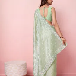 VAIRAGEE Floral Embroidered Sequinned Saree image 2