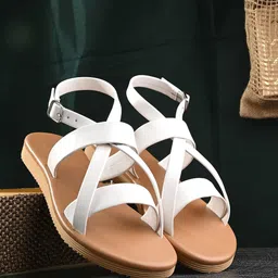 Zebba Women Open Toe Flats with Bows image 1