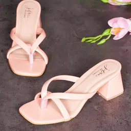JM Looks Strappy Open Toe Block Heels-picture-21