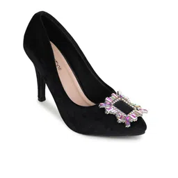 Shezone Embellished Stiletto Pointed Toe Pumps image 4