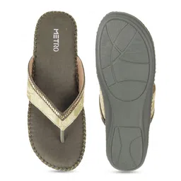 Metro Embellished Open Toe Flats image 3