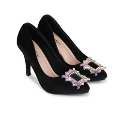 Shezone Embellished Stiletto Pointed Toe Pumps image 2