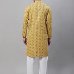 SOJANYA Ethnic Motifs Printed Straight Kurta With Churidar image 5