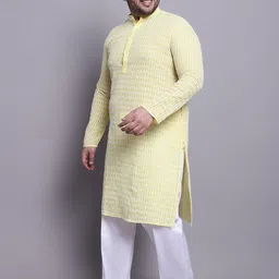 SOJANYA PLUS Embroidered Regular Pure Cotton Kurta with Pyjamas-picture-0
