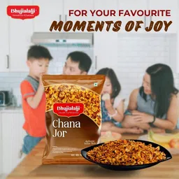 Bhujialalji Chana Jor Namkeen (pack of 1) 150g | Protein Rich | Authentic Indian Snacks | Ready to eat | Crispy & Light snacks | Party & Tea Time snacks. image 5