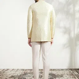 kisah Men's Jodhpuri Bandhgala, Multicolored Cotton Blend, Printed Regular Fit Mandarin Collar Long Sleeves image 4