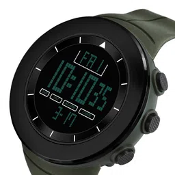 Shocknshop Men Dial & Straps Digital Multi Function Watch SKM18Green image 2