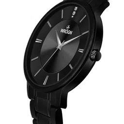 WROGN Men Dial & Stainless Steel Bracelet Style Straps Analogue Watch HOBWRG0473 image 3
