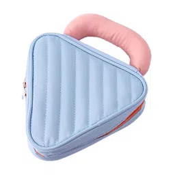 HOUSE OF QUIRK Blue Cosmtic Organiser With Handle image 2