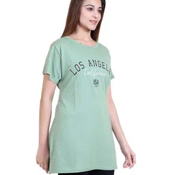 rg by s.s. clothing RG Summer Casual Wear Round Neck Half Sleeve Cotton Printed Top's for Women's (WTL02) image 3