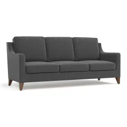 urban ladder create Abbey 3 Seater Fabric Sofa in Steel Colour image 3