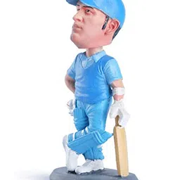 Awestuffs Ms Dhoni Action Figure Collector's Item (Medium, Blue) image 3
