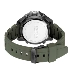 REACTION KENNETH COLE Men Grey Dial & Green Straps Analogue Watch KRWGQ2193003 image 5