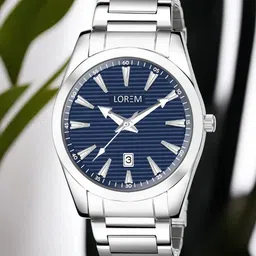 LOREM Men Dial & Stainless Steel Bracelet Style Straps Analogue Watch LR149-C image 1