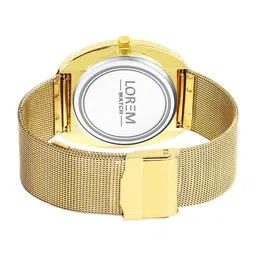 LOREM Men Dial & Stainless Steel Bracelet Style Straps Analogue Watch LR139-B image 3