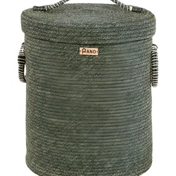Pano Green & white Laundry Bag With Lid image 5