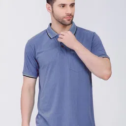 ARRAY Men Polo Collar Pockets T-shirt with Mask image 1