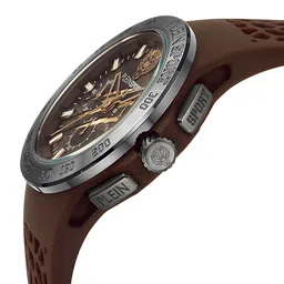 PLEIN SPORT Men Skeleton Dial & Silicon Straps Analogue Watch PSABA0423 image 4
