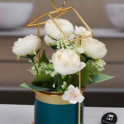 Kookee White And Green Artificial Plant With Pot-picture-37