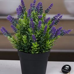 Kookee Lavender And Green Artificial Plant With Pot-picture-47