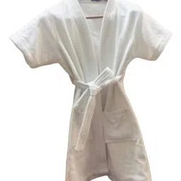 GAB Kids Shawl Collar Cotton Bath Robe With Belt image 2