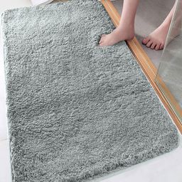 LUXEHOME INTERNATIONAL Vegas Silver Toned 2800 GSM Microfibre Anti-Skid Bath Rug-picture-37